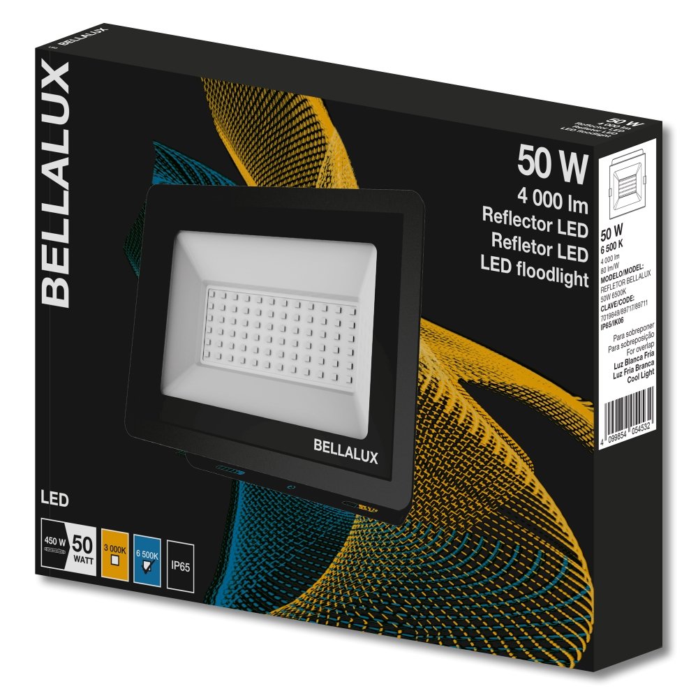 7redimencionado caiuxa 6500k REFLETOR BELLALUX50W 6500K 4099854054532 SPACIAL