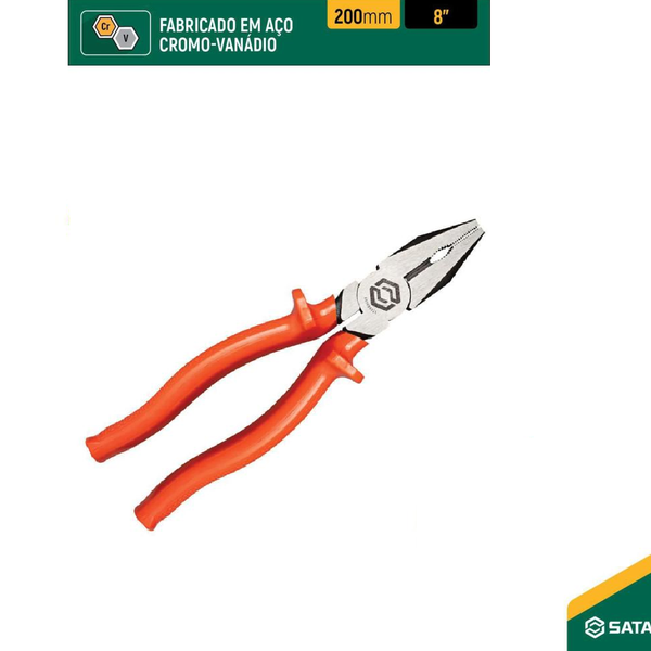 Alicate Universal Laranja de 8